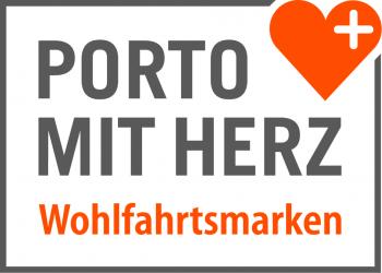 Logo Porto mit Herz - Wohlfahrtsmarken