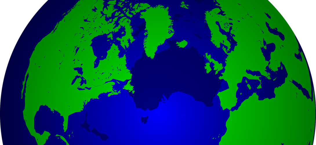 Ausschnitt aus einer Weltkugel